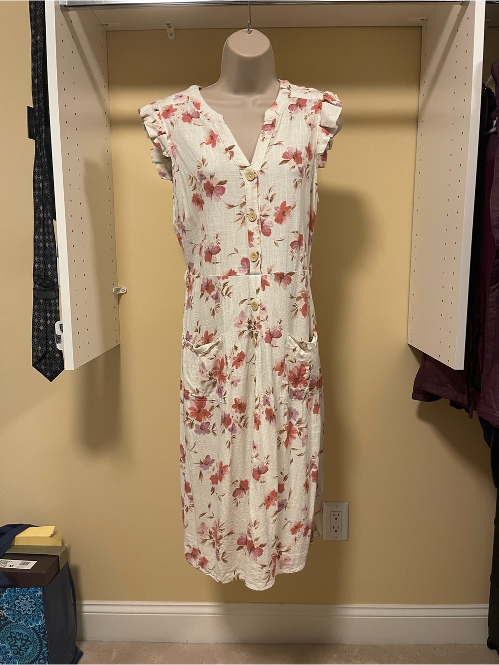 White Floral Dress